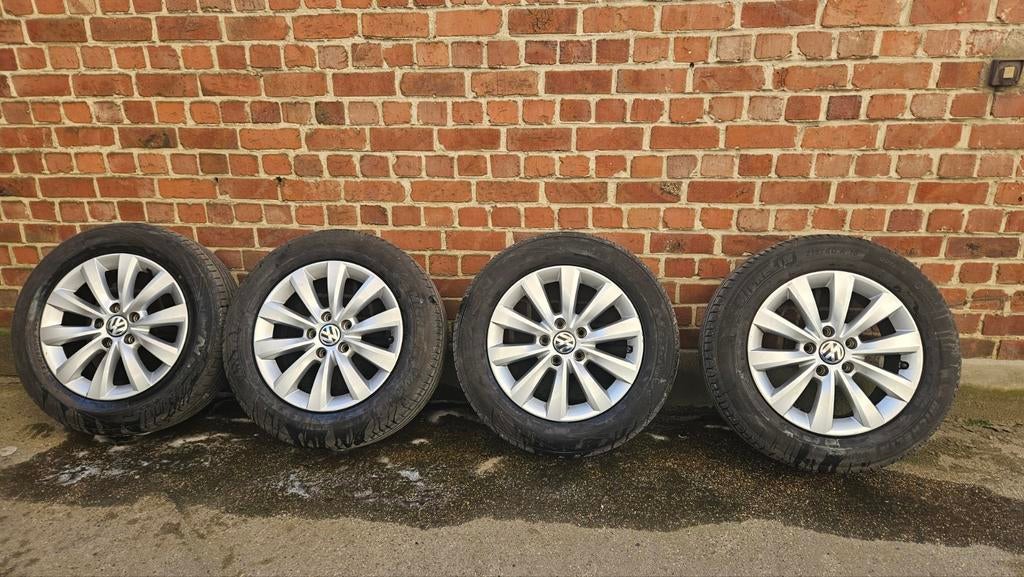 4 Jantes VW 16” – 5x112 – Bon état, Auto-onderdelen, Banden en Velgen, Band(en), 16 inch, Ophalen