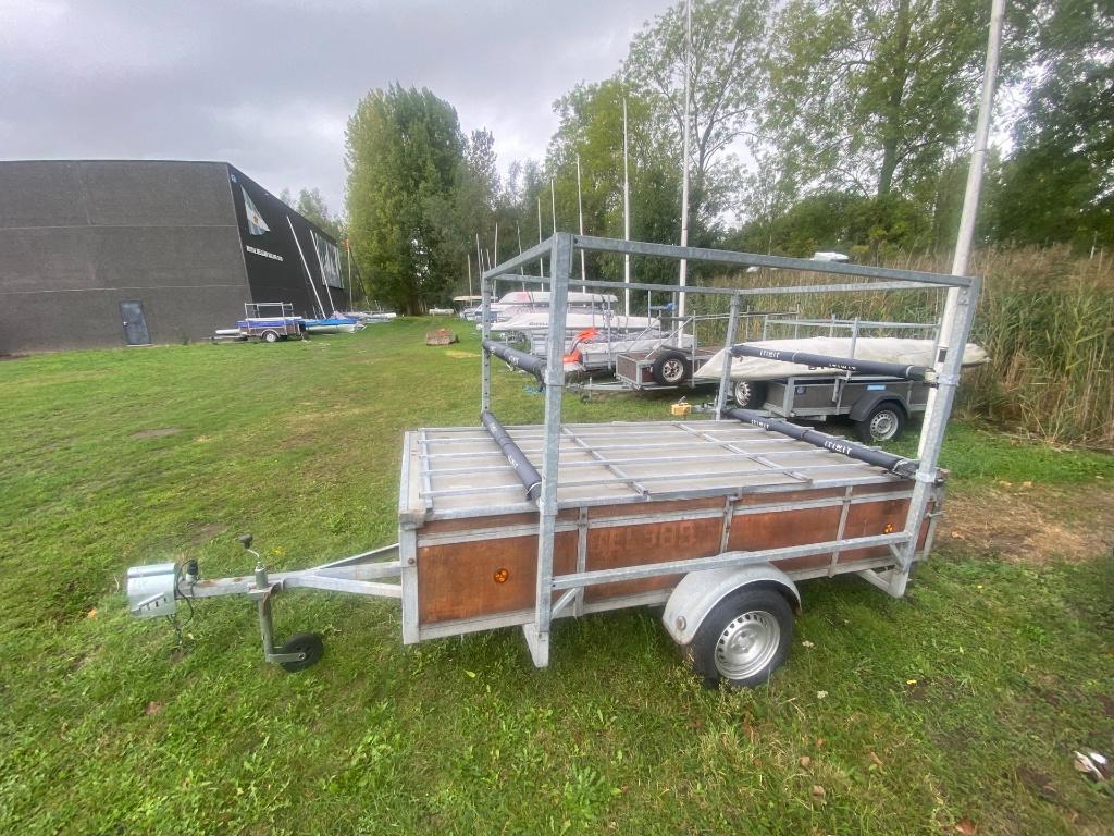 boottrailer ilca - laser - optimist, Watersport en Boten, Boottrailers, Gebruikt, Ophalen