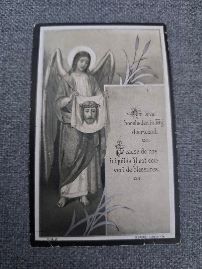 Doodsprentje 1924 , Loksbergen, Ophalen of Verzenden, Bidprentje