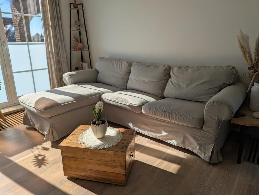 Zetel, Huis en Inrichting, Ophalen, 250 tot 300 cm, Gebruikt, L-vorm