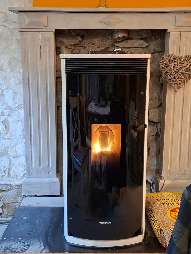 Poele à pellet Extraflame Sibilla plus, Maison & Meubles, Poêles, Autres carburants, Enlèvement, Utilisé, Autoportant