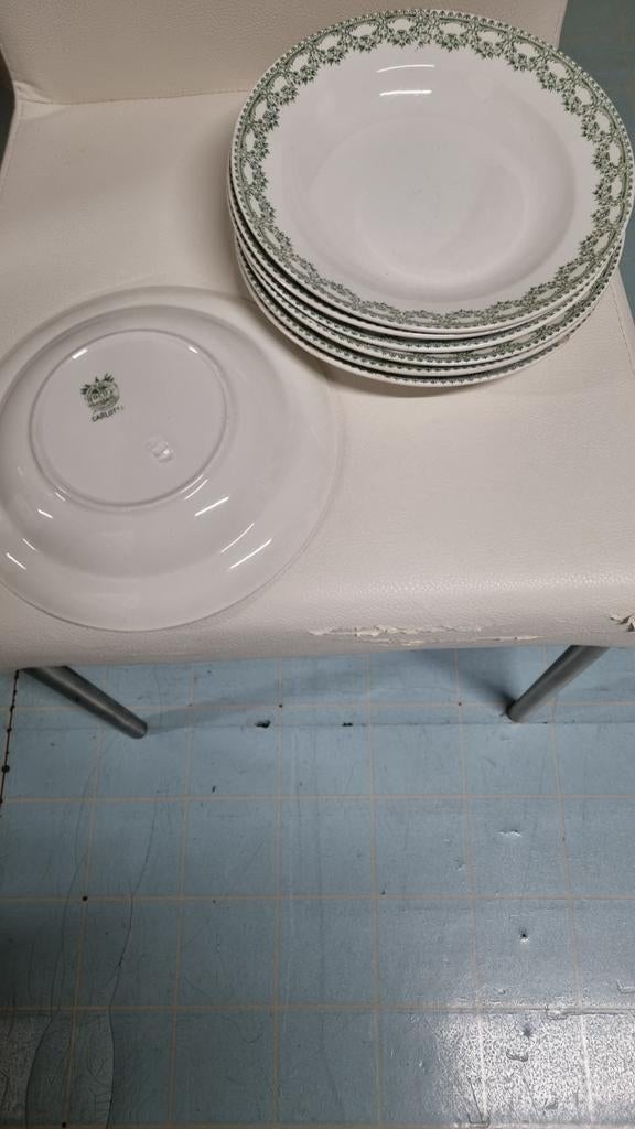 6 Bosh soepborden Carlotta la Louviere Diameter, Antiek en Kunst, Ophalen