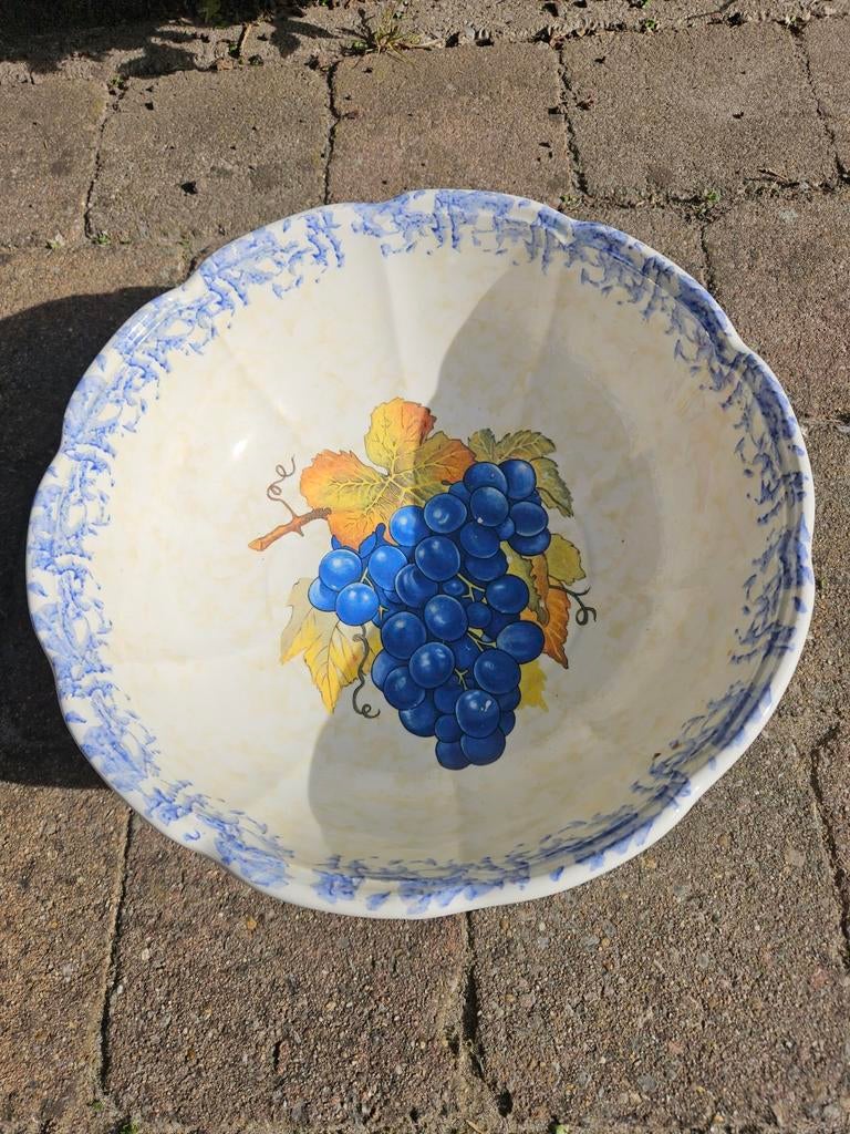 Vintage fruitschaal 28cm diameter, Antiek en Kunst, Antiek | Schalen, Ophalen