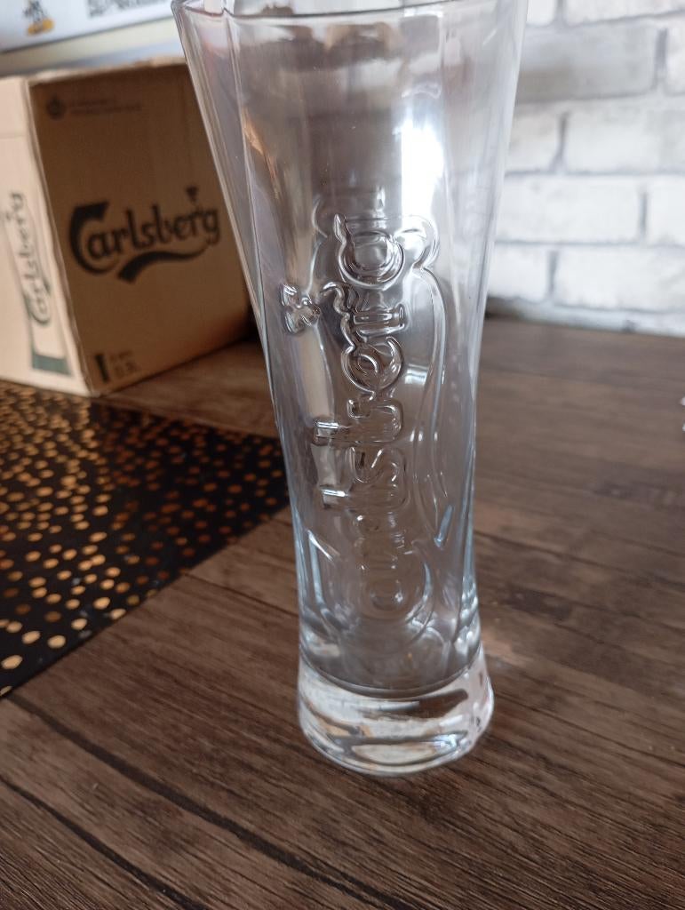 6 verres Carlsberg, Enlèvement, Neuf, Verre à bière