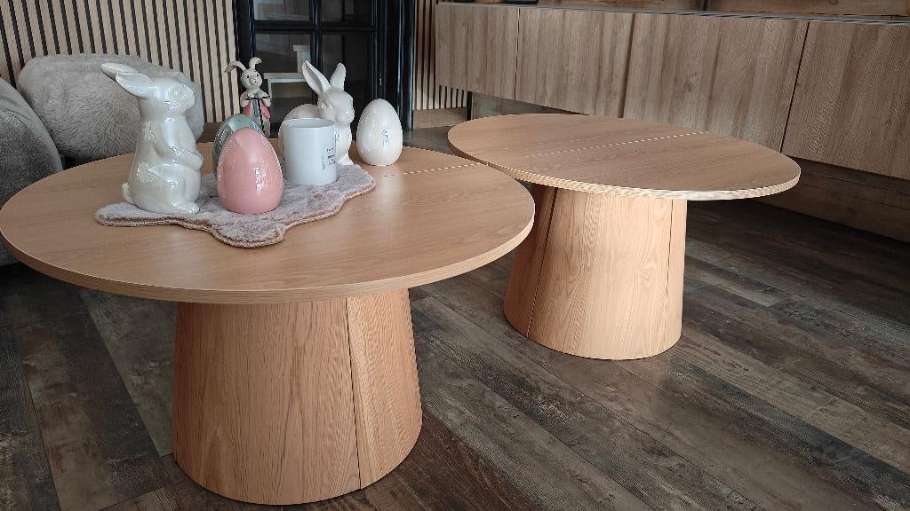 Salontafel/bijzettafel, Ophalen, Nieuw, Minder dan 50 cm, Eikenhout