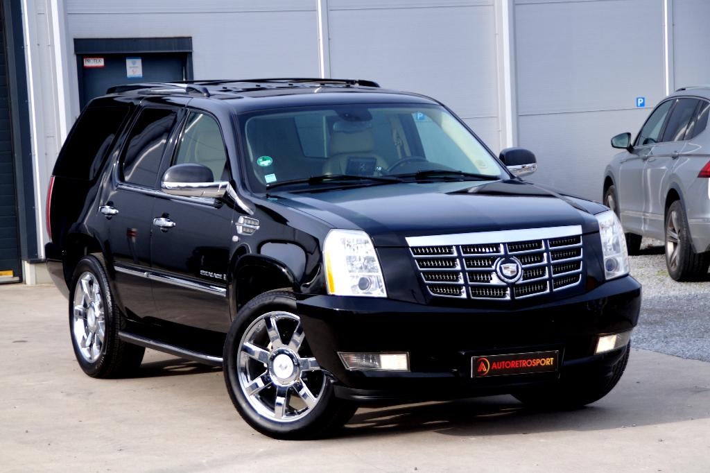 Cadillac Escalade 6.2i V8 4x4 LPG _Gebruiksgarantie, Auto's, 301 kW, Zwart, Bedrijf, 2 zetels