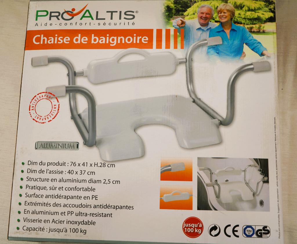 Siège de bain avec dossier, Enlèvement, Utilisé