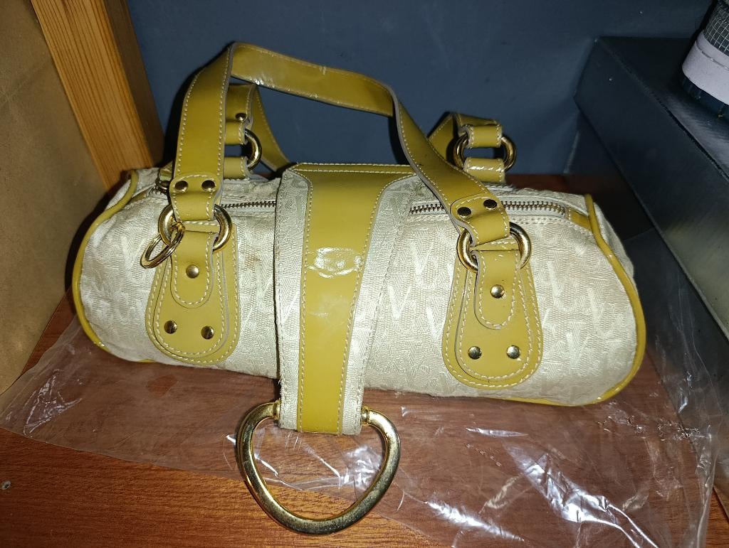 Sac à main Versace Jeans Couture VJC petit modèle, Ophalen, Zo goed als nieuw, Beige, Handtas