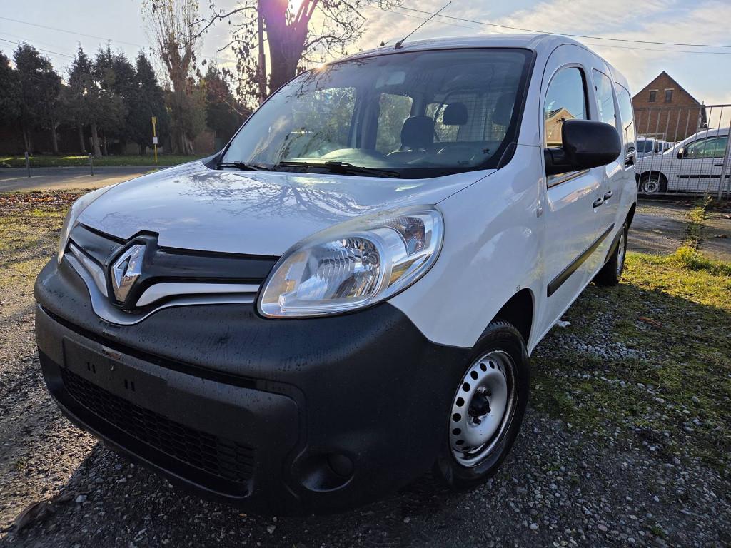 Renault Kangoo 2018 double cabine 109539km 1.5dci 90cv EU6, Autos, Renault, Entreprise, Achat, Kangoo, ABS, Airbags, Alarme, Bluetooth