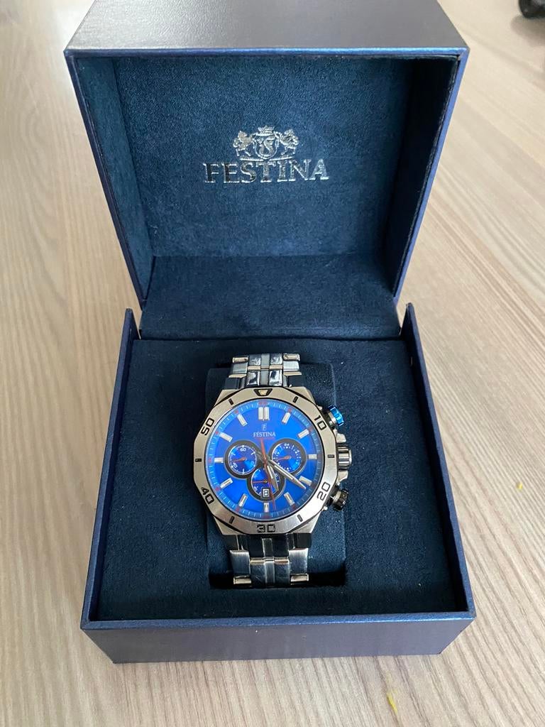 FESTINA CRONOGRAFE XL, Handtassen en Accessoires, Horloges | Heren, Ophalen of Verzenden, Zo goed als nieuw