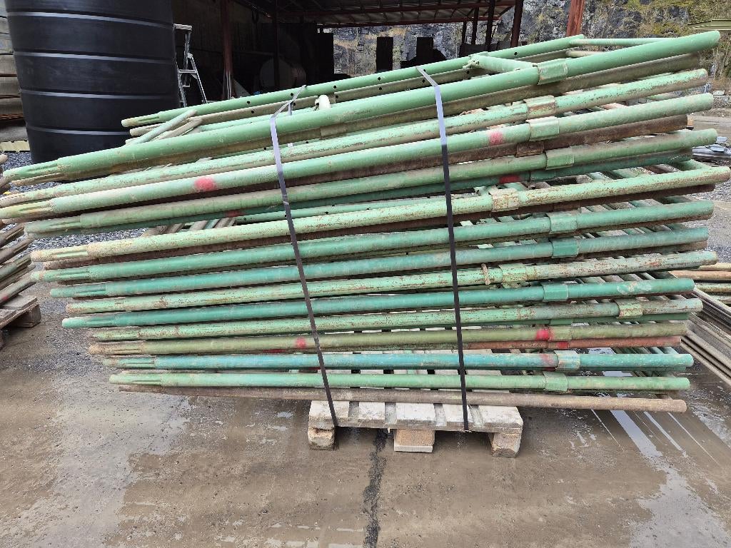 261 m² d'échafaudage acier Méfran, Bricolage & Construction, Enlèvement, Utilisé, Échafaudage de façade, 5 mètres de hauteur ou plus