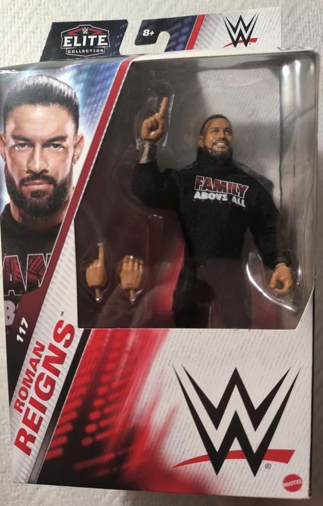 WWE Roman Reigns Elite Collection 117 – Mattel – TrueFX – Bl, Collections, Statues & Figurines, Comme neuf, Autres types, Enlèvement