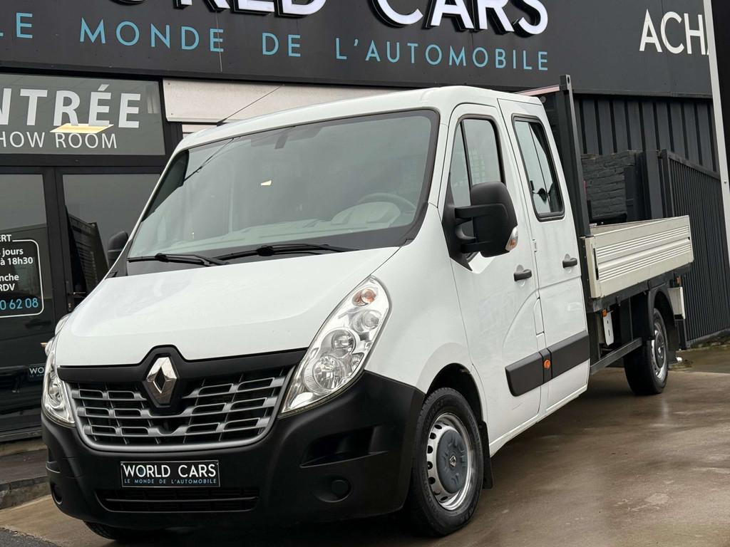 Renault Master 2.3dCi L4H2 7PLACES TVAC*BTWIN AIRCO GARANTIE, Auto's, Bestelwagens en Lichte vracht, Bedrijf, Te koop, Airbags
