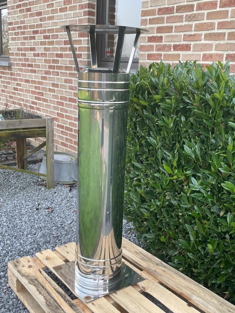 réhausse de cheminée INOX avec chapeau, Enlèvement, Comme neuf, Extracteur