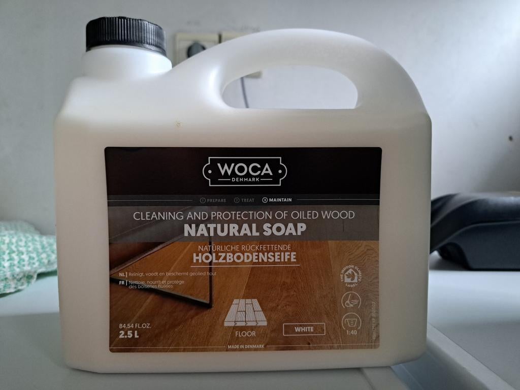 Natural soap white, witte parketzeep, Enlèvement ou Envoi, Produit de nettoyage