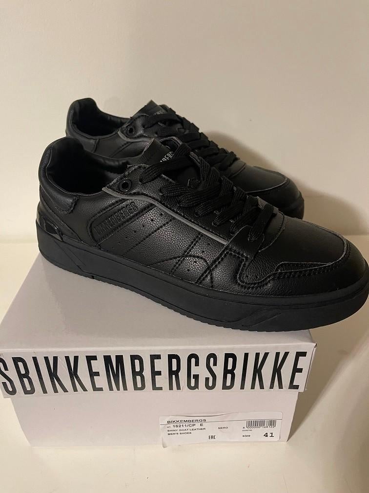 Nieuwe Bikkembergs zwarte lederen sneakers maat 41, Neuf, Enlèvement ou Envoi, Bikkembergs, Baskets