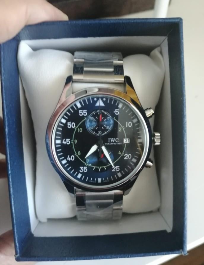 iwc top gun pilot Heren Horloge nieuw in doosje, Overige merken, Staal, Staal, Polshorloge