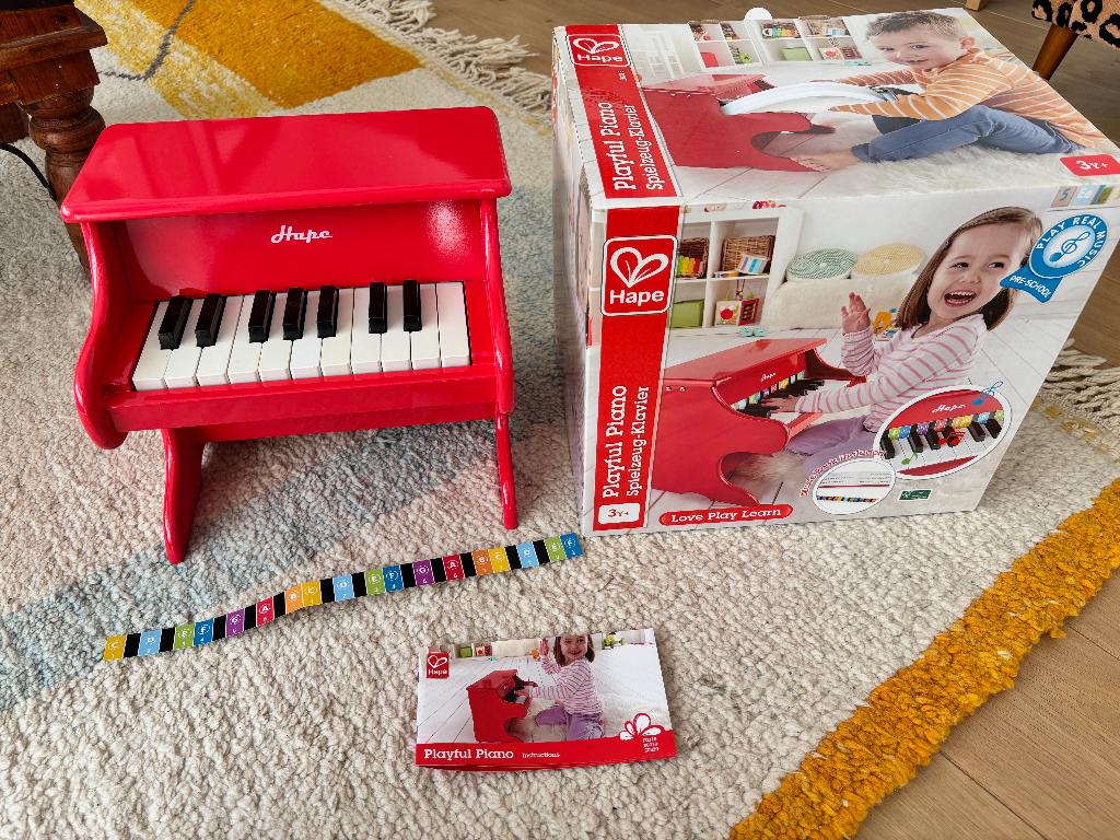 Hape / Mini Piano / 18 Touches en Bois, Enfants & Bébés, Jouets | Éducatifs & Créatifs, Enlèvement, Comme neuf, Sonore