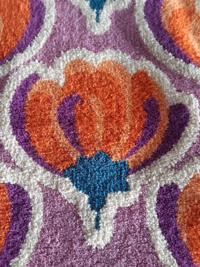 Kussenhoes bloemen, Ophalen of Verzenden, Zo goed als nieuw, Paars, Vierkant