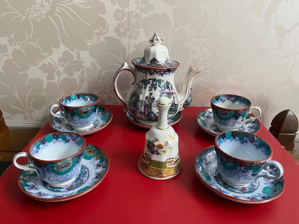 Service à thé Boch Frères CANTON » 1860 - XIXe siècle, Antiquités & Art, Enlèvement ou Envoi