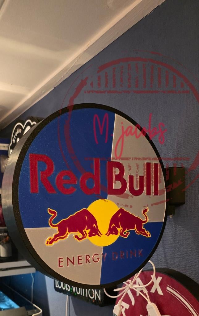 Prachtige Red Bull lichtbak, een dubbelzijdig reclamebord., Verzamelen, Merken en Reclamevoorwerpen, Ophalen of Verzenden, Nieuw