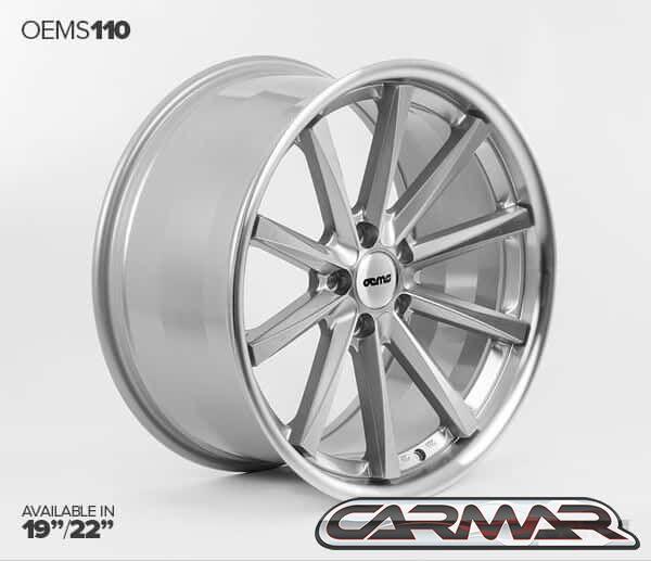 22'' OEMS 110 - Wheels Set voor BMW X5 zilver/machined, Auto-onderdelen, Banden en Velgen, Velg(en), -, -, Nieuw