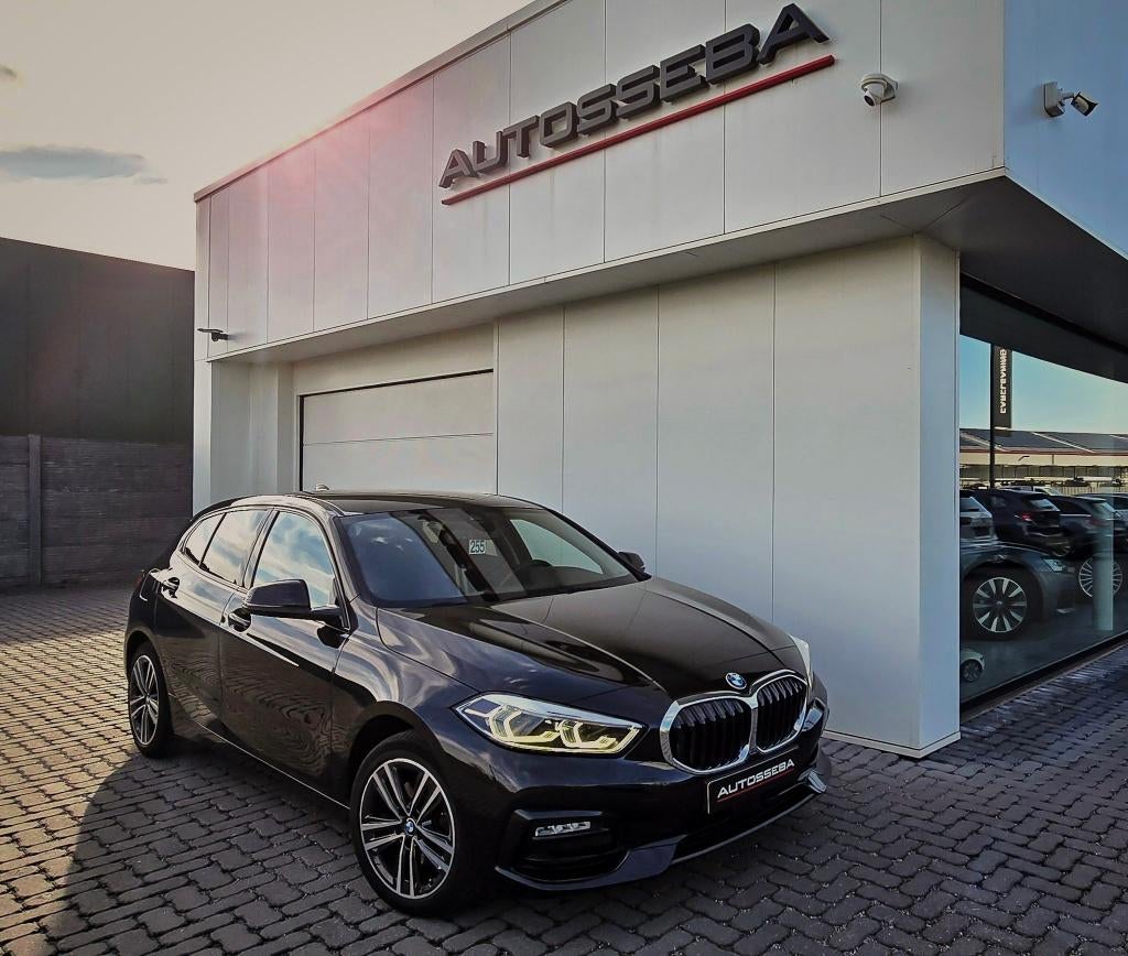 BMW 116dA Sportline (5deurs) Navi/Leder/Pdc *GARANTIE*, Auto's, BMW, Automaat, 116 g/km, Leder en Stof, Zwart
