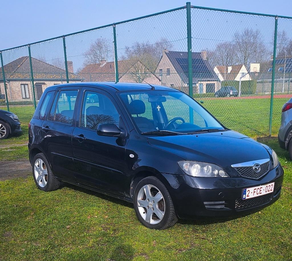 Mazda 2/Automaat/Airco/C.T OK, Auto's, Stof, 4 cilinders, Zwart, Particulier