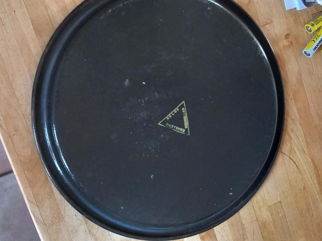 Plateau émaillé haecht, Ophalen of Verzenden, Reclamebord, Plaat of Schild, Overige merken