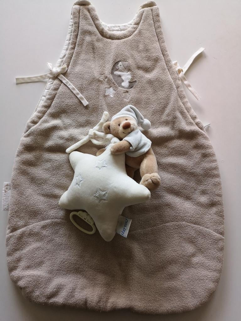 Sac de couchage Quax + musique/parkmobile Nattou, Enfants & Bébés, Enlèvement ou Envoi, Comme neuf, Sac de couchage