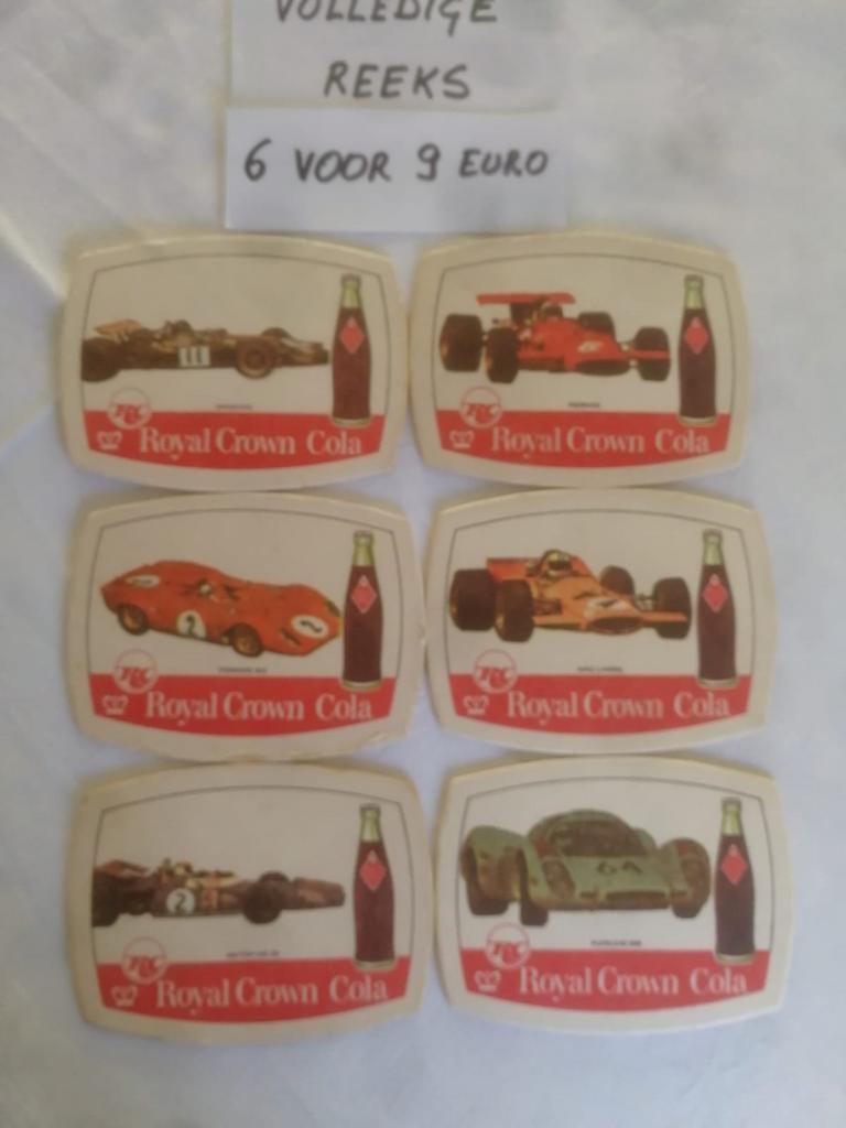 Volledige reeks Royal Crown Cola - Formule 1 - €9, Verzamelen, Biermerken, Ophalen of Verzenden, Viltje(s)