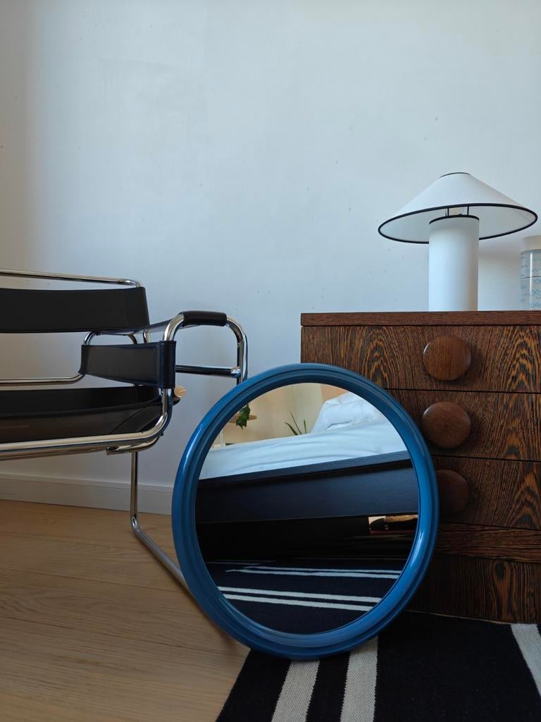 Vintage ronde Space Age spiegel, Enlèvement