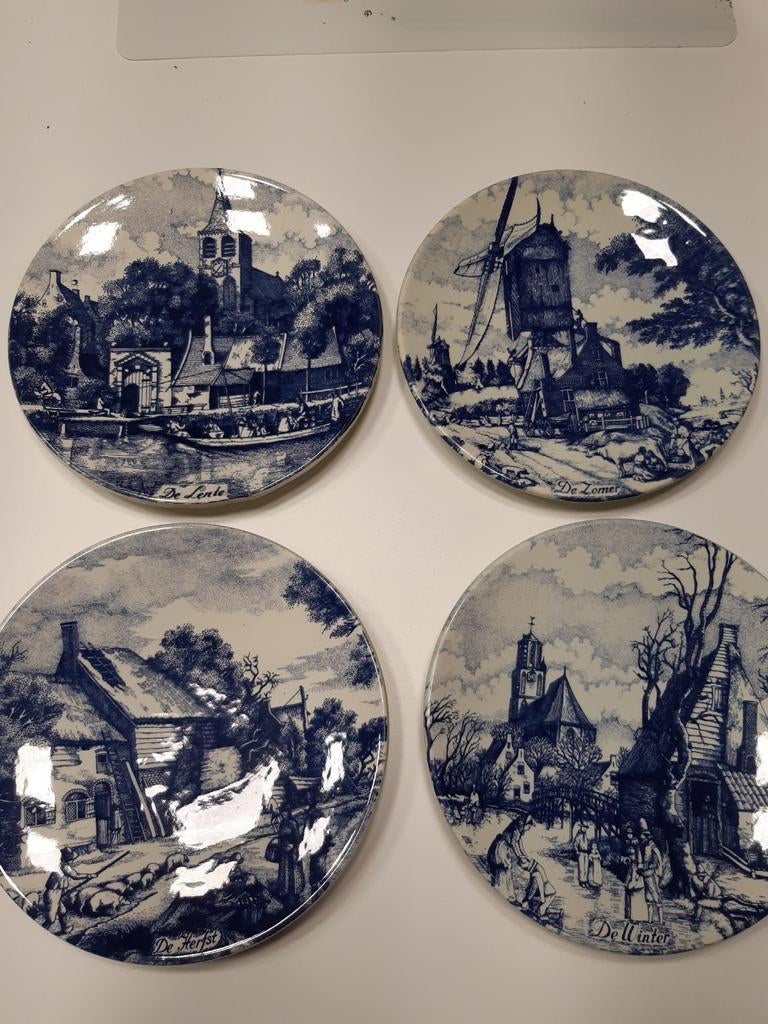 Delfts blauw "de 4 seizoenen", Ophalen