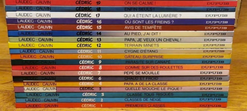 Cédric - 19 BD éditions originales, Complete serie of reeks, Ophalen of Verzenden, Zo goed als nieuw, Laudec - Cauvin