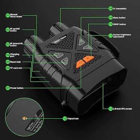 infrarood nachtkijker | nachtzicht | GRATIS LEVERING, GLOBALCROWN, -, Verzenden, -