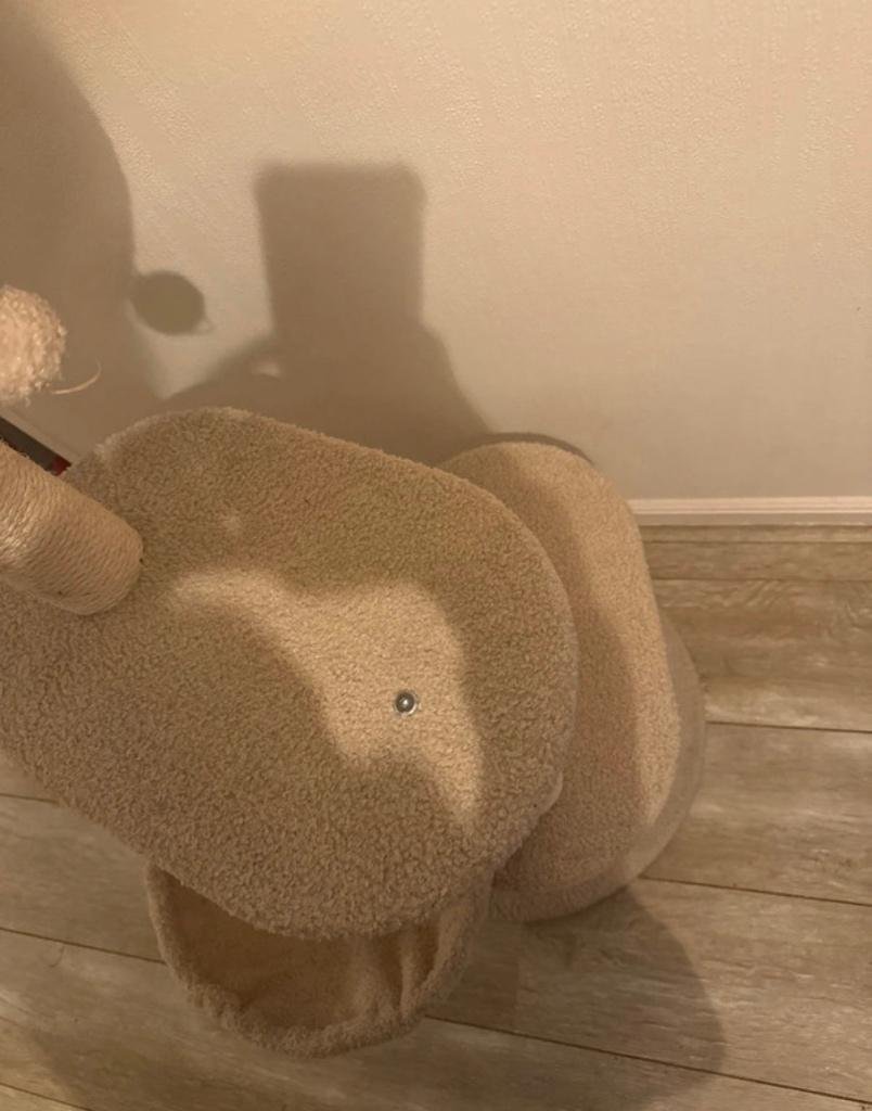 Arbre à chat beige, Animaux & Accessoires, Enlèvement, Comme neuf