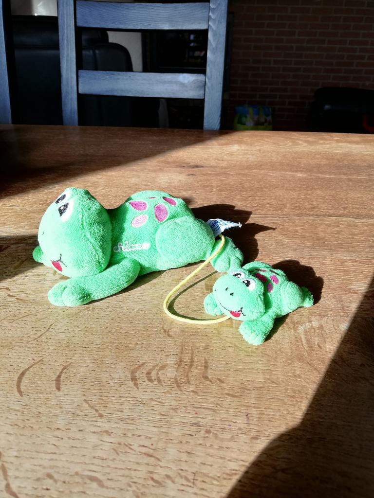 Peluche grenouille Chicco, Enlèvement ou Envoi, Utilisé, Grenouille