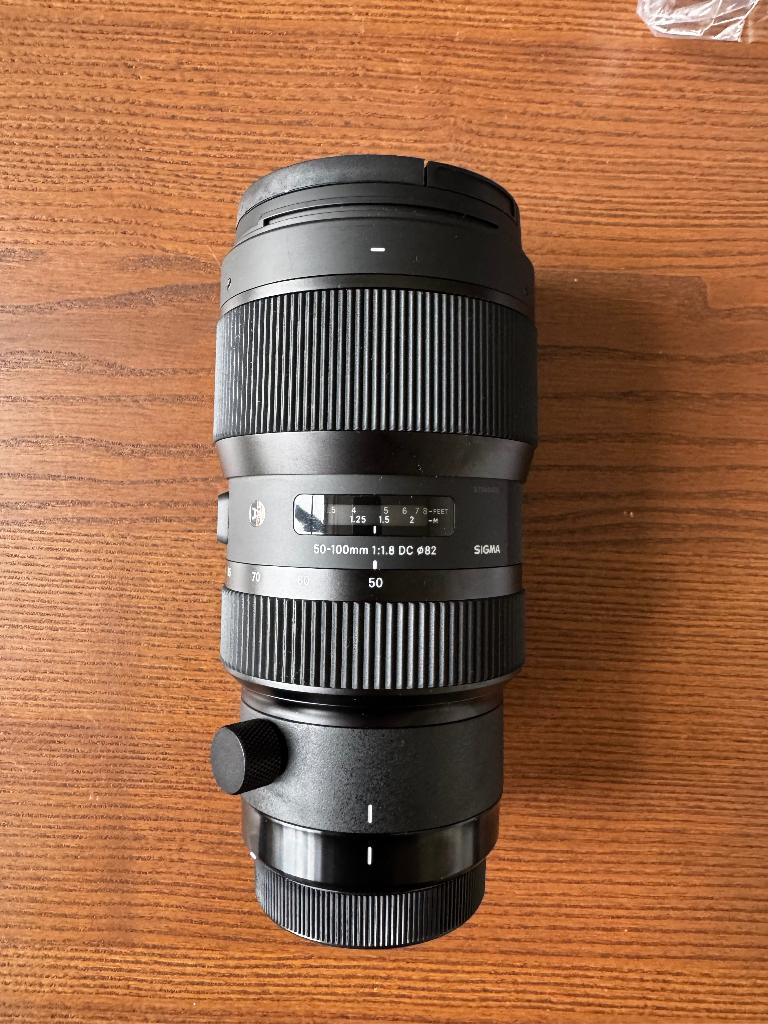 Sigma 50-100mm f1.8 DC Art lens (EF) - Perfecte staat/Nieuw, Enlèvement ou Envoi, Neuf, Téléobjectif, Zoom