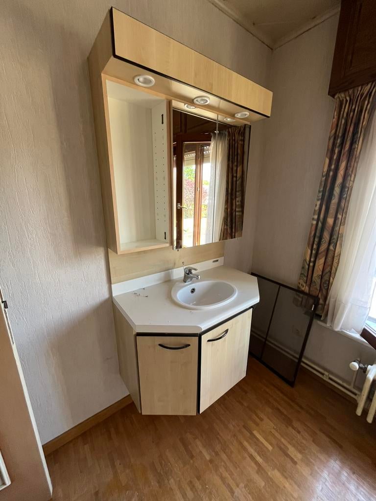 Badkamermeubel wit Detremmerie, Maison & Meubles, Meuble lavabo, Utilisé, 50 à 100 cm, 50 à 75 cm