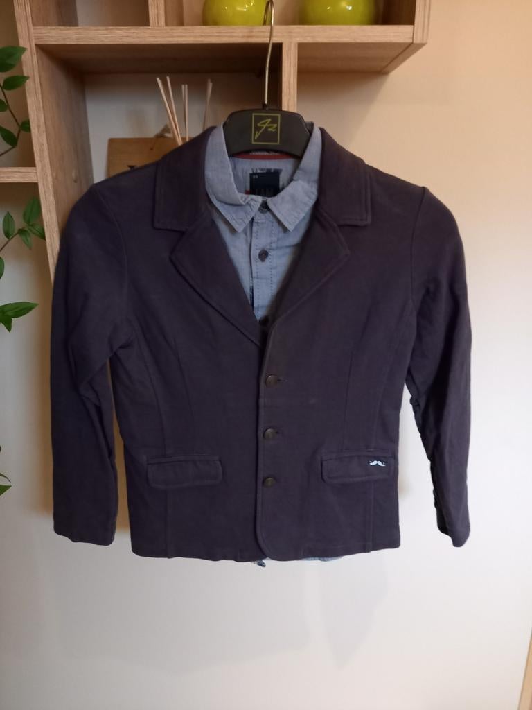 Blazer/vestje + hemd (Communie) Maat 128, Ophalen, Zo goed als nieuw