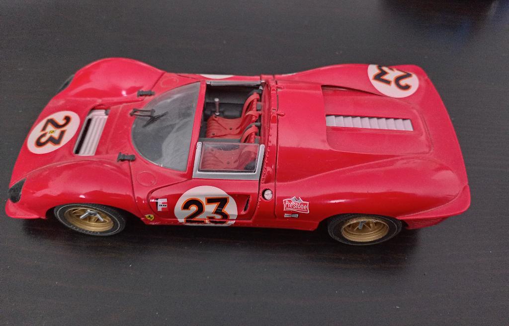 ferrari 330 p 4 jouef evolution 1/18 zonder doos, Ophalen of Verzenden, Gebruikt, Auto, Overige merken