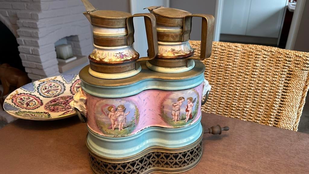 Thermos kan voor chocomelk warm te houden, Ophalen