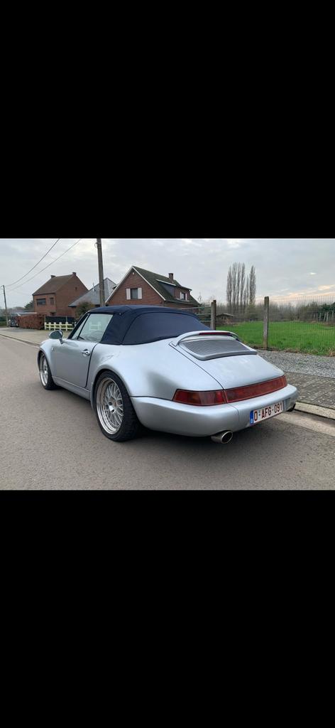 Porsche 964 turbo look, Cuir, Argent ou Gris, Achat, Cabriolet