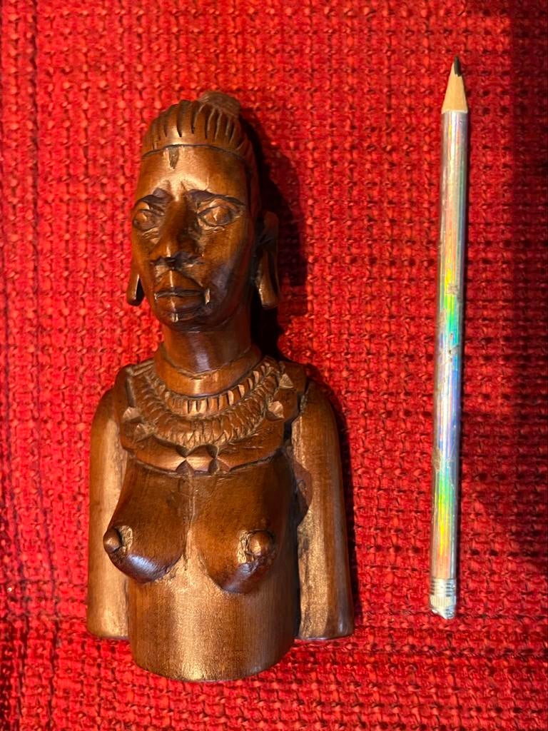 Oud houten Afrikaans beeld, Ophalen of Verzenden