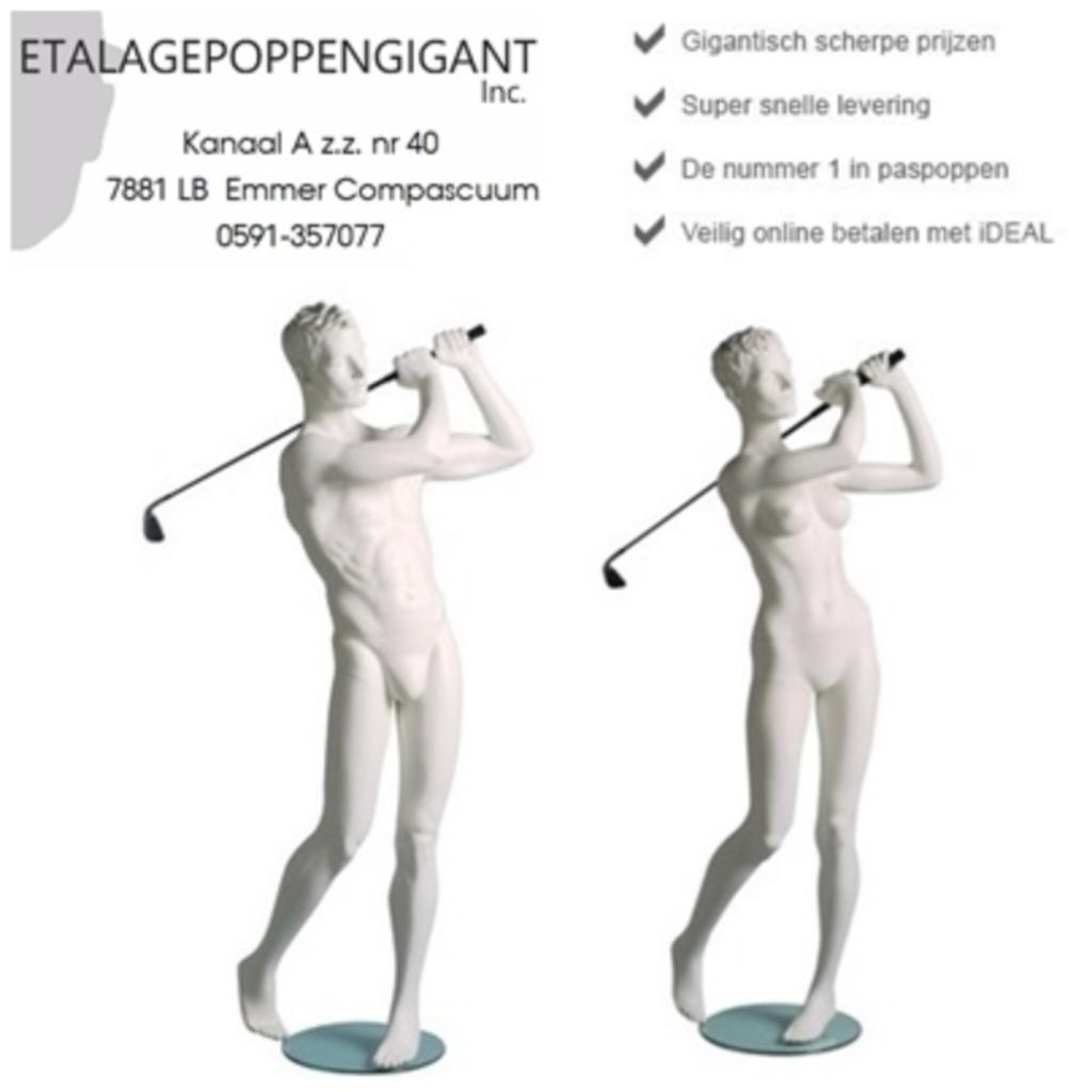 Etalagepoppen / Mannequins Nieuw in Golf Houding EPG, Sport en Fitness, Golf, Ophalen of Verzenden, Nieuw, Overige typen, Overige merken