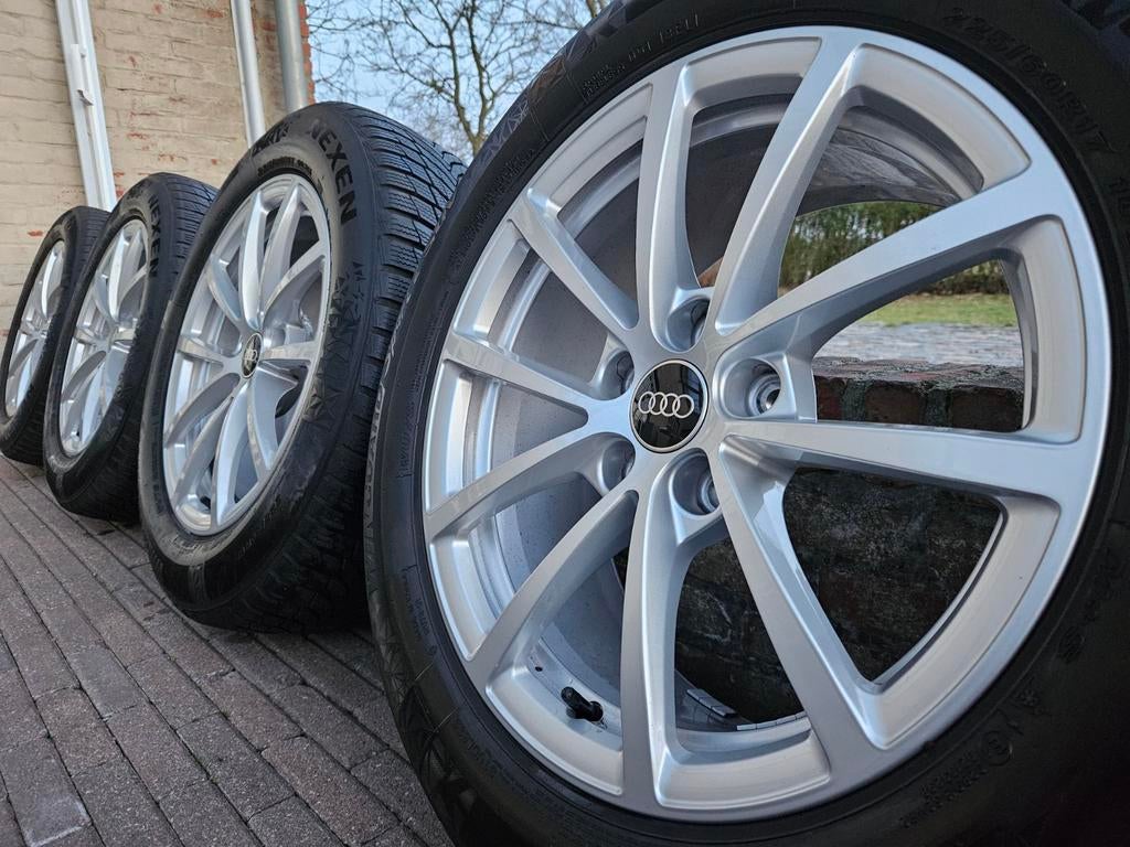 17" Audi A6 C8 winterset 7,5mm Nexen 225 60 17 ZGAN DOT 2624, Auto-onderdelen, Gebruikt, Banden en Velgen, 17 inch, Personenwagen