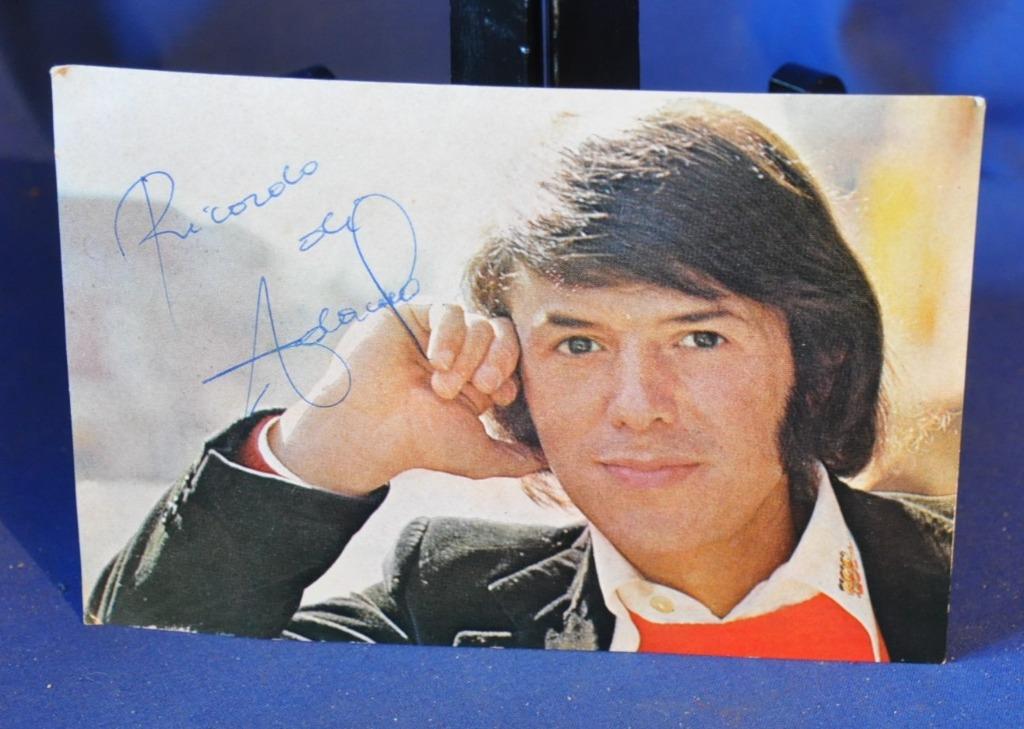carte photo Adamo dédicacée  vintage, Collections, Cinéma & Télévision, Utilisé, Enlèvement ou Envoi