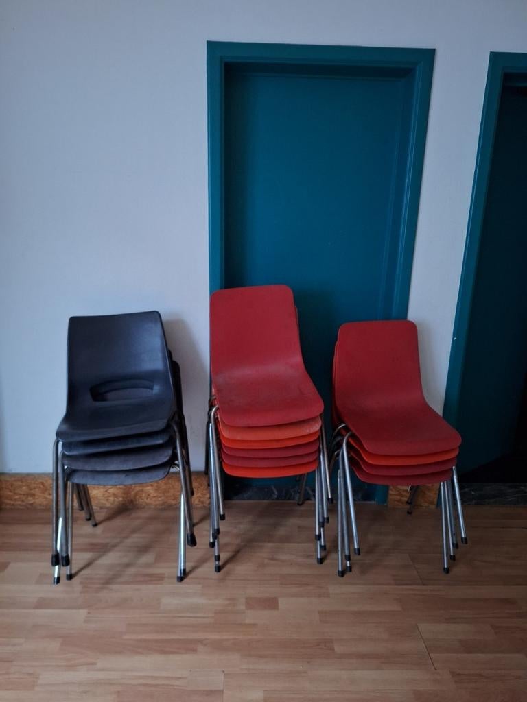 chaises en PVC, Enlèvement, Utilisé