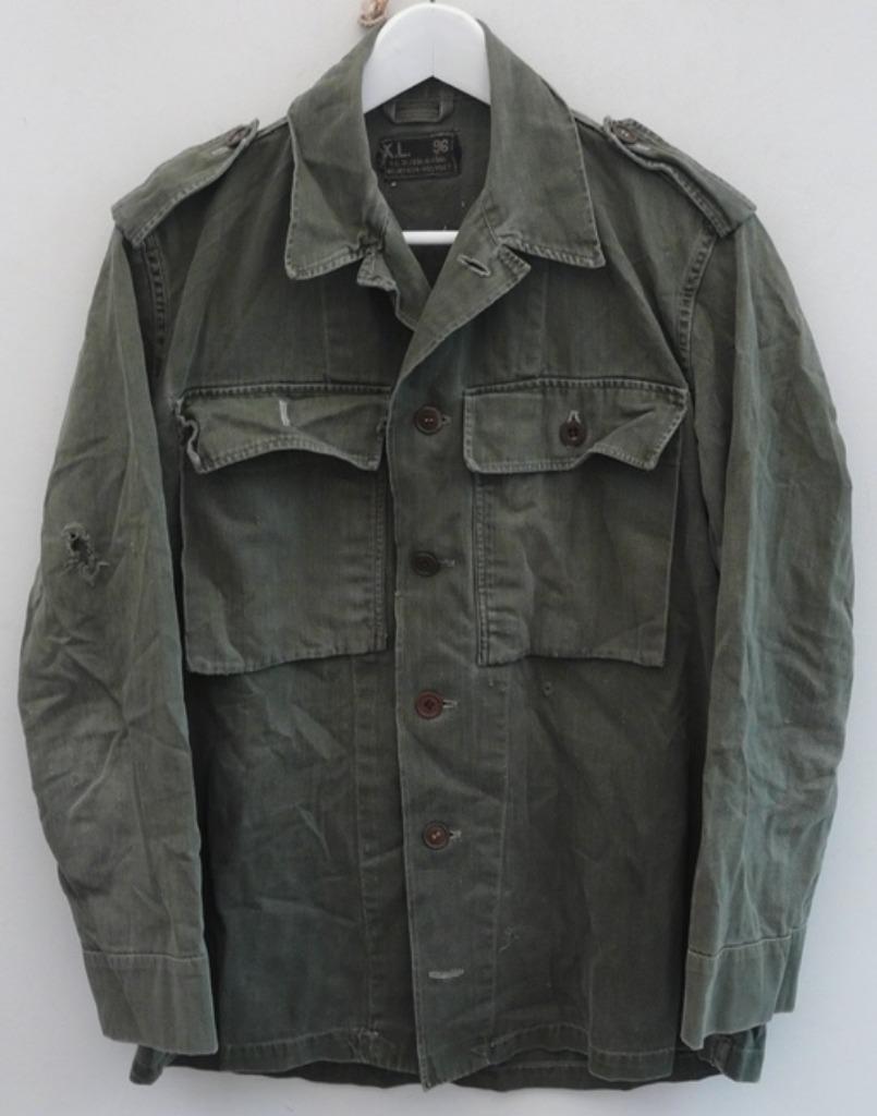 Jas, Gevechts, Uniform, VT, M58, MvO, maat: 96, KL, 1961.(3), Verzamelen, Militaria | Algemeen, Landmacht, Kleding of Schoenen