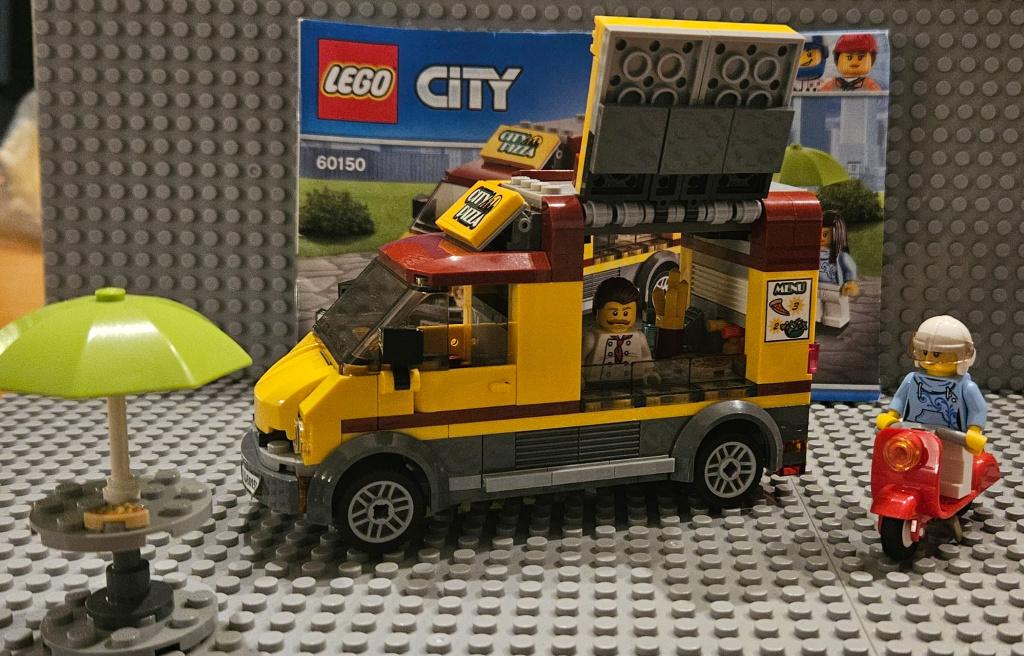 Lego City 60150 pizzabestelwagen, Ophalen, Zo goed als nieuw, Complete set, Lego